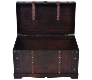 Coffre à trésor vintage en bois 26 "x15" x15.7 "