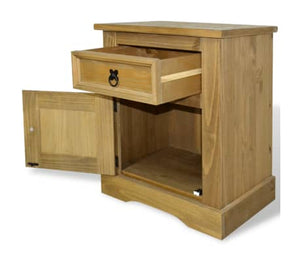 Armoire de chevet en pin mexicain  20,9 "x15,4" x26,4 "