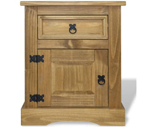 Armoire de chevet en pin mexicain  20,9 "x15,4" x26,4 "