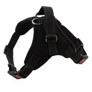 Fashion Nylon Breathable Pet Dogs Adjustable Harness Lead Leash Collar Belt with 3m Reflective Yarn, Random Color Delivery