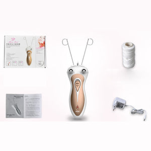 Outil de beauté électrique,épilation rasoir filetage masseur du visage,Tirez du..