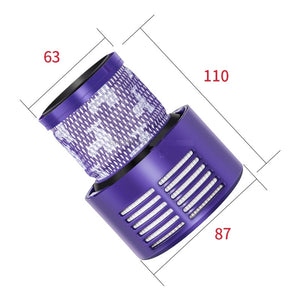 Vacuum Cleaner Filter Core Rear Parts Accessories for Dyson V10, US Version(Purple)