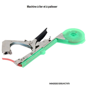 Outil agricole d' attache à la  main des plantes, machine à ruban, machine ruban adhésif agricole
