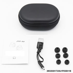 Écouteur Bluetooth sans fil de type oreillette suspendue avec boîte de chargement + stockage