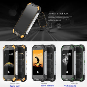 Téléphone Blackview BV6000S à triple-protection, 2 Go + 16 Go IP68 étanche à la poussière, antichoc, 4,7 pouces, Android 7.0 MTK6737T Quad-core 1.5GHz, réseau: 4G