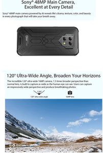 Blackview BV9800 Rugged Phone, 6GB+128GB ,Waterproof Dustproof Shockproof, Triple Cameras, Face & Fingerprint Identification, 6.3 inch Android 9.0 Pie Helio P70 Octa Core up to 2.1GHz, NFC, Wireless Charge, Network: 4G