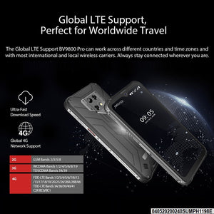Blackview BV9800 Rugged Phone, 6GB+128GB ,Waterproof Dustproof Shockproof, Triple Cameras, Face & Fingerprint Identification, 6.3 inch Android 9.0 Pie Helio P70 Octa Core up to 2.1GHz, NFC, Wireless Charge, Network: 4G