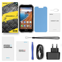 Charger l&#39;image dans la galerie, Ulefone Armor X6 Rugged Phone, 2GB+16GB  ,  IP68/IP69K Waterproof Dustproof Shockproof, Face Identification, 4000mAh Battery, 5.0 inch Android 9.0 MTK6580A/W Quad Core up to 1.3GHz, Network: 3G