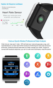 DOMINO DM2018 Smart Watch Phone, 1GB+16GB 1.54 inch Android 6.0, MTK6737M Quad Core 1.1GHz, Network: 3G, 1.3MP Camera / Heart Rate / Pedometer / GPS / WiFi / Bluetooth / SOS