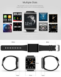 DOMINO DM2018 Smart Watch Phone, 1GB+16GB 1.54 inch Android 6.0, MTK6737M Quad Core 1.1GHz, Network: 3G, 1.3MP Camera / Heart Rate / Pedometer / GPS / WiFi / Bluetooth / SOS