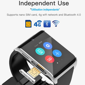 DOMINO DM2018 Smart Watch Phone, 1GB+16GB 1.54 inch Android 6.0, MTK6737M Quad Core 1.1GHz, Network: 3G, 1.3MP Camera / Heart Rate / Pedometer / GPS / WiFi / Bluetooth / SOS