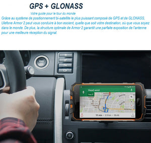 Téléphone robuste Ulefone Armor 2, 6 Go + 64 Go , IP68 étanche à la poussière antichoc, identification d'empreintes digitales, 5.0 pouces Android 7.0  4G, NFC, OTG, Dual SIM ...
