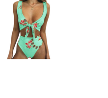 Charger l&#39;image dans la galerie, 2 PCS High Waist Sexy Print Bandage Backless Swimsuit for Women