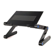 Charger l&#39;image dans la galerie, Support de bureau pliable réglable(à 360 degrés) en alliage d&#39;aluminium  avec ou sans tapis de souris pour ordinateur portable