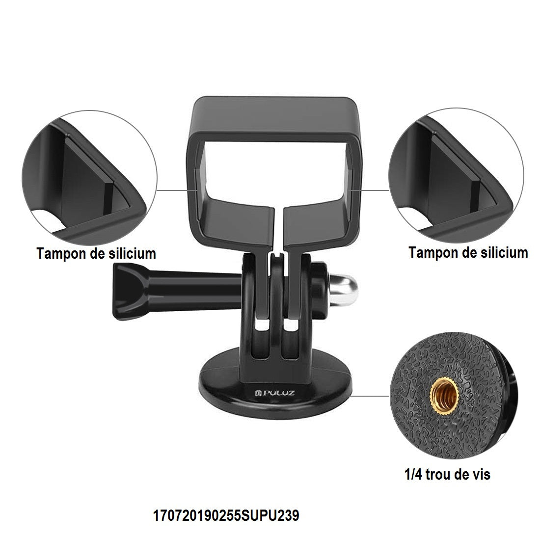 Cadre support d'expansion PULUZ avec adaptateur et vis pour DJI