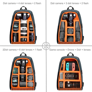 Sac Portable étanche anti-rayures , sac à dos portable  stabilisateur caméra ,sac avec housse de pluie pour appareil photo numérique, compatible avec DJI Ronin-SC / Ronin-S