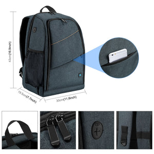 Sac Portable étanche anti-rayures , sac à dos portable  stabilisateur caméra ,sac avec housse de pluie pour appareil photo numérique, compatible avec DJI Ronin-SC / Ronin-S