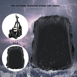 Sac Portable étanche anti-rayures , sac à dos portable  stabilisateur caméra ,sac avec housse de pluie pour appareil photo numérique, compatible avec DJI Ronin-SC / Ronin-S