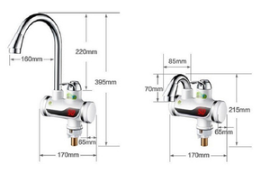 robinet électrique d'eau chaude instantanée sans réservoir,salle bain,cuissine