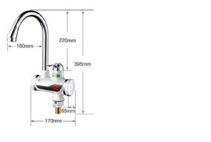 robinet électrique d'eau chaude instantanée sans réservoir,salle bain,cuissine
