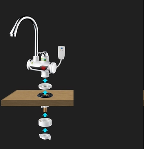 robinet électrique d'eau chaude instantanée sans réservoir,salle bain,cuissine