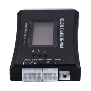 Testeur d'alimentation PC 20/24 Pin PSU ATX SATA HD, Écran LCD numérique PC Ordinateur,testeur de courant pour téléphones mobiles...