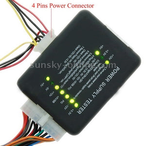 Testeur d'alimentation PC 20/24 Pin PSU ATX SATA HD, Écran LCD numérique PC Ordinateur,testeur de courant pour téléphones mobiles...