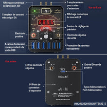 Charger l&#39;image dans la galerie, Instrument de diagnostic cc d&#39;alimentation isolée de wattmètre (affichage numérique)