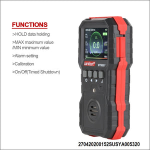 Combustible Gas Monitor Professional Rechargeable Gas Sensor High Sensitive Sound-light Vibration Alarm Digital Gas Detector