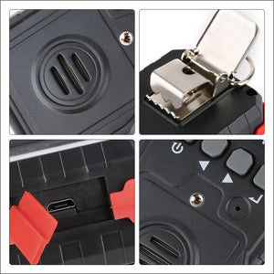 Combustible Gas Monitor Professional Rechargeable Gas Sensor High Sensitive Sound-light Vibration Alarm Digital Gas Detector
